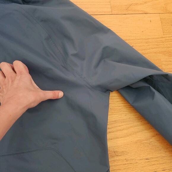 FLAW Outdoor Research Apollo Jacket XL Womens Rain Hooded Full Zip Blue Green - Picture 14 of 16